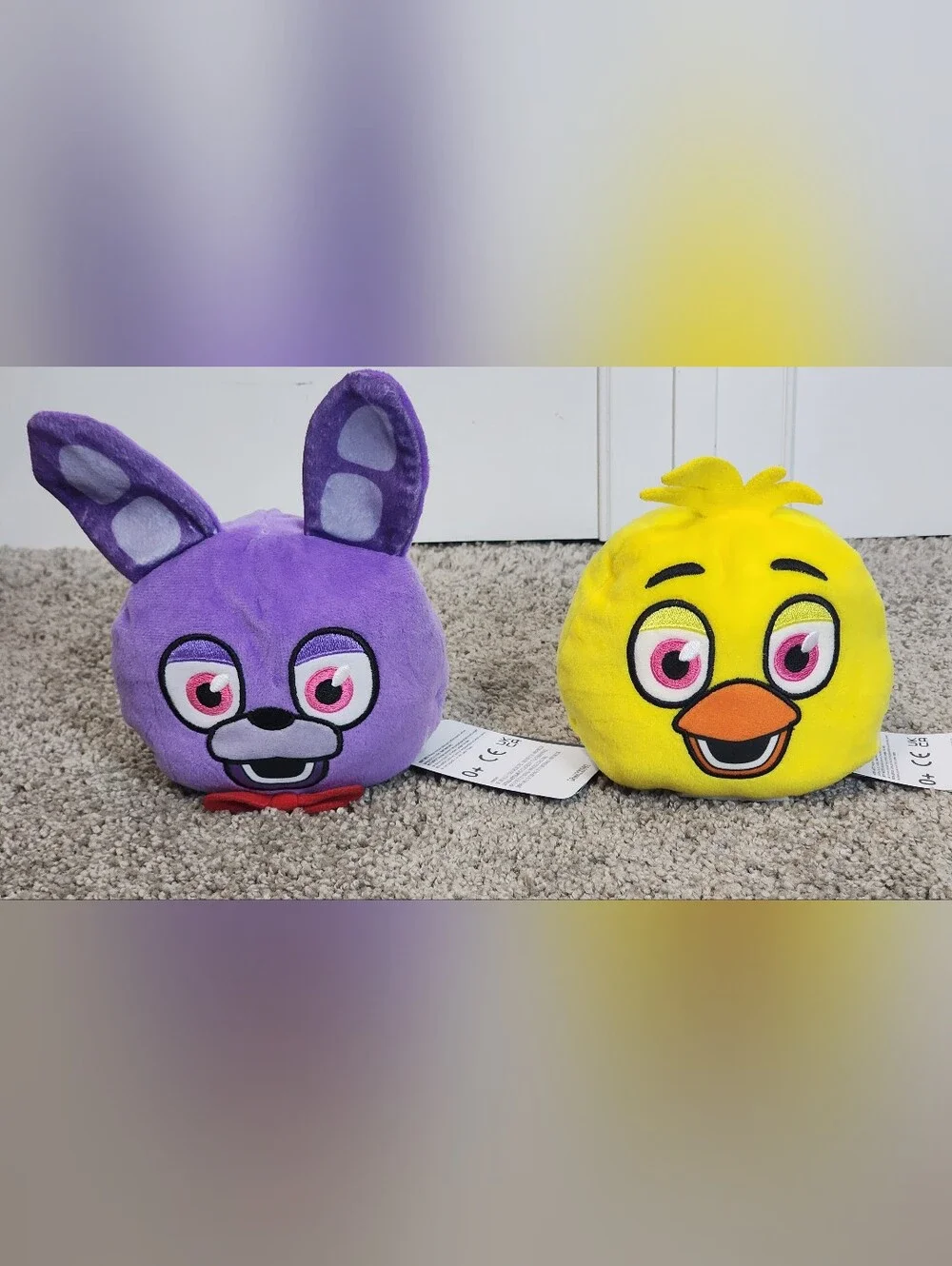 Five Nights At Freddy's Plush Lot, Nightmare Freddy/Bonnie, Reversible FNAF Set